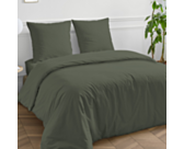Dekbedovertrek Katoen Kaki - 140x200 cm