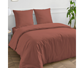 Dekbedovertrek Katoen Terracotta - 140x200 cm