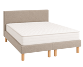 Beddengoedset Leon beige - (x2) 90 x 200 cm (180 x 200 cm) 