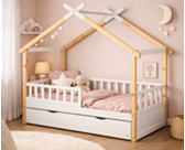 Lit cabane pour enfant - Oscar - 60x120 cm 
