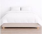 Dekbedovertrek 100% katoen Wit - hoogte 25 - 220x240 cm