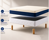 Lit matelas Hybride Aurore  à ressorts ensachés