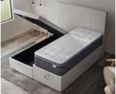 Bed met Opbergruimte Cassia Ashgrey - 90x200 cm