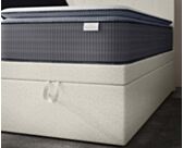 Bed met opbergruimte Cassia Wit Gekruld - 140x200 cm