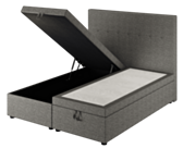 Bed met Opbergruimte Cassia Grey - 90x190 cm