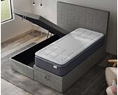 Bed met Opbergruimte Cassia Grey - 160x200 cm