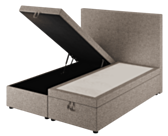 Bed met Opbergruimte Cassia Taupe - 140x190 cm