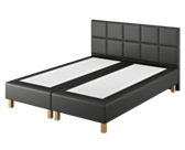 Boxspring Coventry Cabernet Zwart - 140x190 cm