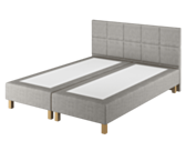Boxspring Coventry Merlot Gris - 160x200 cm