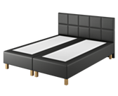 Boxspring Dayton Cabernet Zwart - 90x200 cm