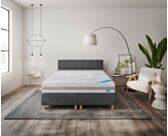 Boxspring Dayton Cabernet Zwart - 90x200 cm