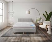 Boxspring Dayton Merlot Grijs - 140x190 cm