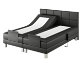 Boxspring Eton Elektrische Cabernet Zwart - 90x200 cm