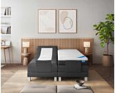 Boxspring Eton Elektrische Cabernet Zwart - 200x200 cm