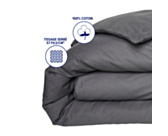 Dekbedovertrek Katoen Zink - 240x260 cm