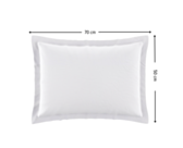Kussensloop Katoen Wit - 50x70 cm