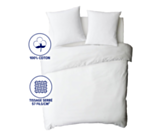 Dekbedovertrek Katoen Wit - 200x200 cm