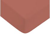 Hoeslaken Katoen Terracotta Bonnet 25 - 70x200 cm
