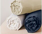 Hoeslaken satijn Wit 35 - 180x200 cm