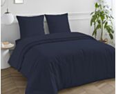 Hoeslaken satijn Marine 35 - 160x200 cm