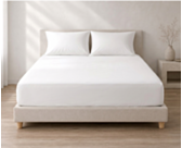 Hoeslaken percale Blanc – Hoekhoogte 35 cm – 140x190 cm