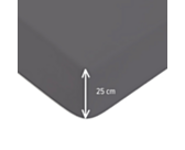 Hoeslaken Zink Katoen 25 - 140x190 cm