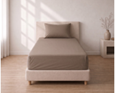 Ambiance hoeslaken percale Cashmere hoekhoogte 35 - 90x190 