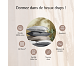 Kussensloop perkaal Wit - 50x70 cm