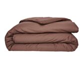 Dekbedovertrek Katoen Taupe - 200x200 cm