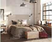 Hoofdeinde Kahaia Nika Beige 200 - H120 cm