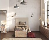 Hoofdeinde Kahaia Nika Beige 80 - H100 cm