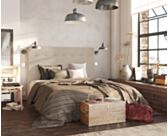 Hoofdeinde Kalmia Beige 140 - H100 cm