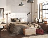 Hoofdeinde Kalmia Boucle Wit 160 - H120 cm