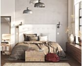 Hoofdeinde Kalmia Boucle Wit 160 - H120 cm