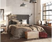 Hoofdeinde Kalmia Grijs 160 - H120 cm