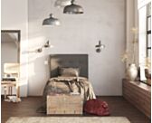 Hoofdeinde Kalmia Grijs 90 - H120 cm