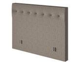 Hoofdeinde Kalmia Taupe 100 - H120 cm