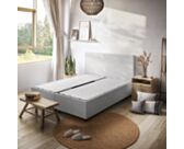 Bed met Opbergruimte Alpha Lichtgrijs - 140x200 cm