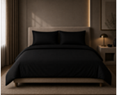 Housse de couette noir intense 
