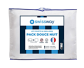 Pack Oreiller 
Pack couette + oreillers 
Fabrication française 