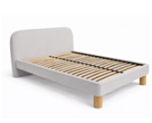 Bed Montaigne Licht Grijs - 140x200 cm