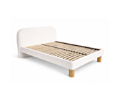 Tête de lit tissu bouclé 