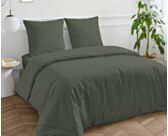 Dekbedovertrek Katoen Kaki - 200x200 cm