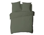 Dekbedovertrek Katoen Kaki - 200x200 cm
