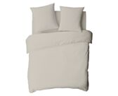 Hoeslaken satijn Beige 35 - 160x200 cm