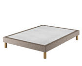 Bedbodem Cirse deco Taupe - 140x200 cm