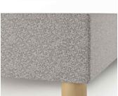 Bedbodem Calla Deco Ashgrey - 180x200 cm