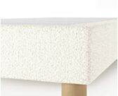 Bedbodem Cirse Deco Boucle Wit - 140x190 cm