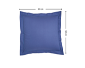 Kussensloop Katoen Blauw - 63x63 cm
