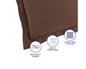 Kussensloop Katoen Taupe - 63x63 cm